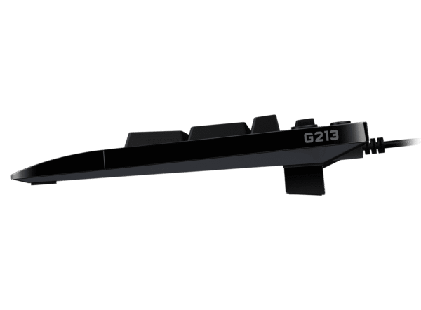 Logitech G213 Prodigy RGB Gaming Toetsenbord zijkant